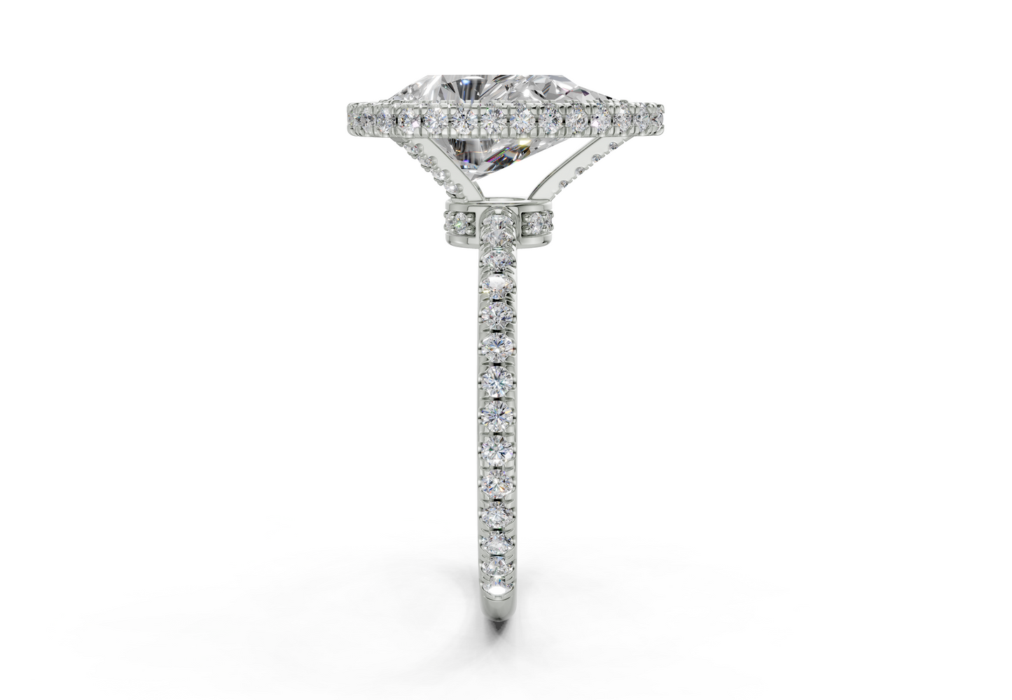 The Majestic Halo Engagement Ring