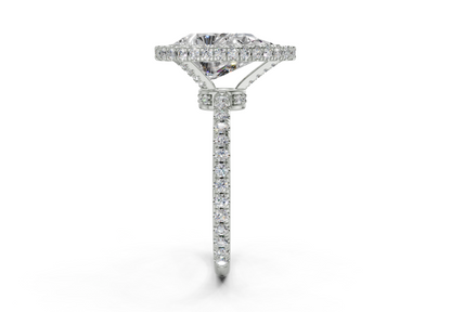 The Majestic Halo Engagement Ring