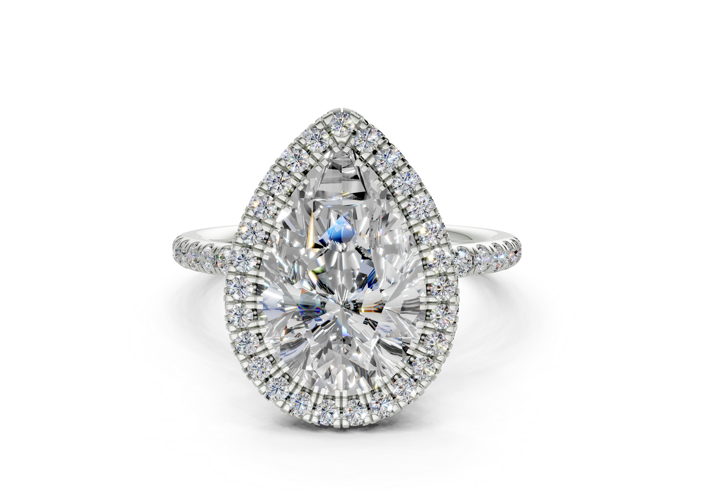 The Majestic Halo Engagement Ring