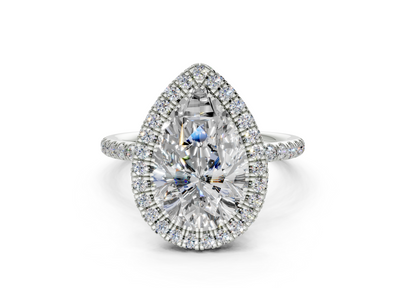 The Majestic Halo Engagement Ring