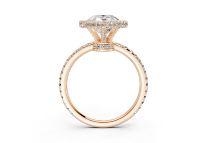 The Majestic Halo Engagement Ring