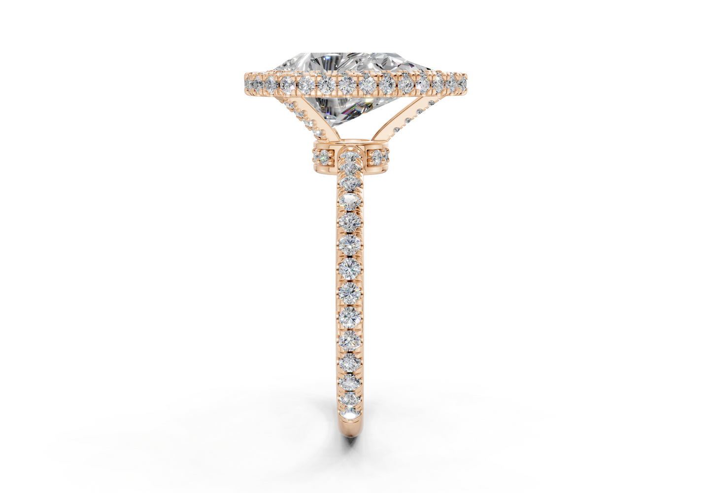 The Majestic Halo Engagement Ring
