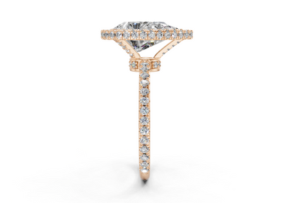 The Majestic Halo Engagement Ring