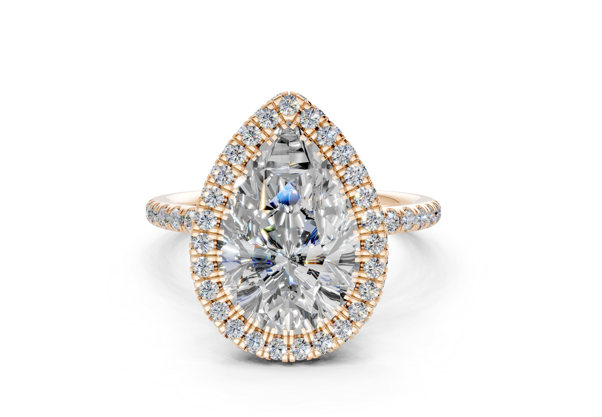 The Majestic Halo Engagement Ring