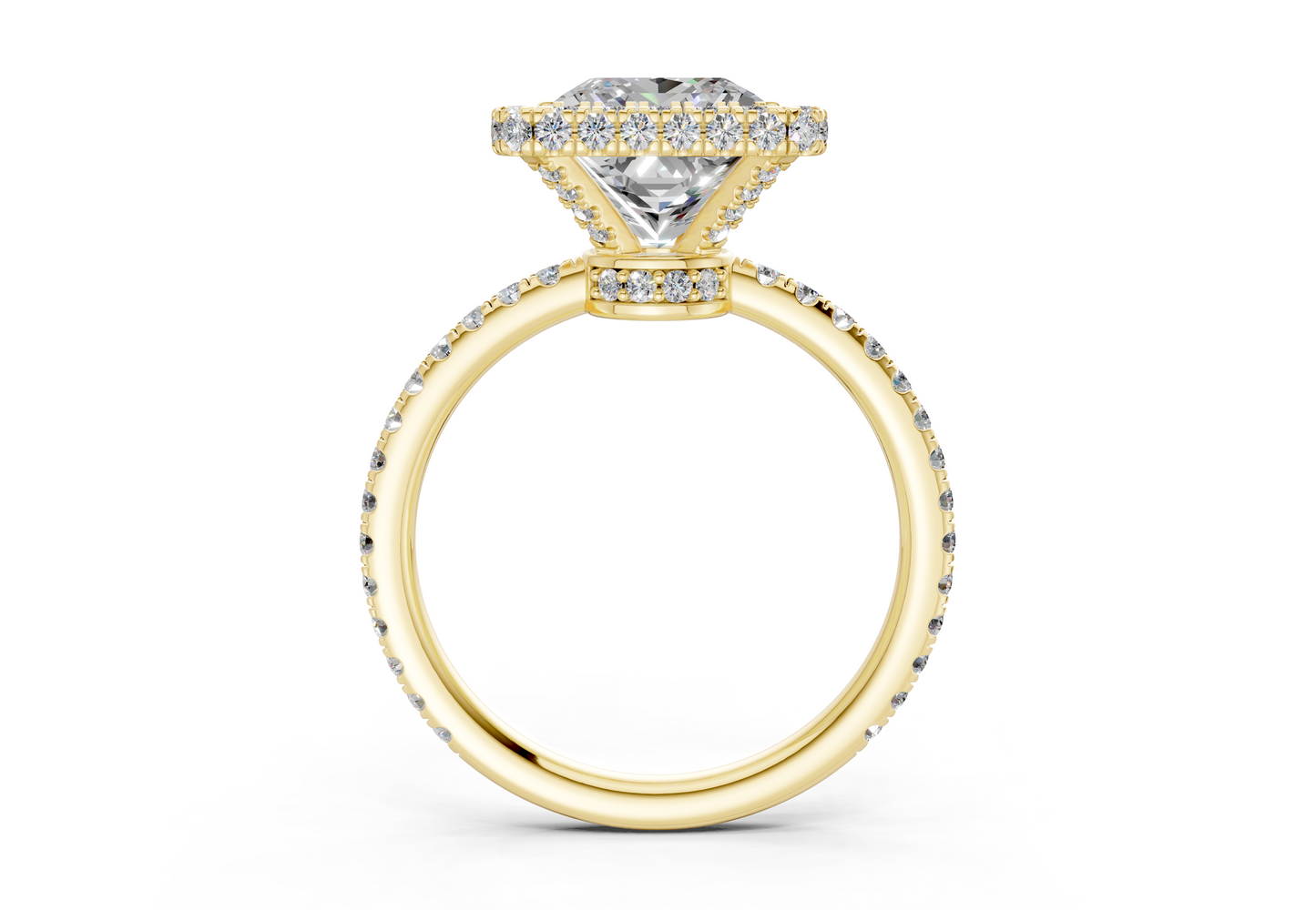 The Majestic Halo Engagement Ring