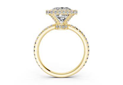 The Majestic Halo Engagement Ring