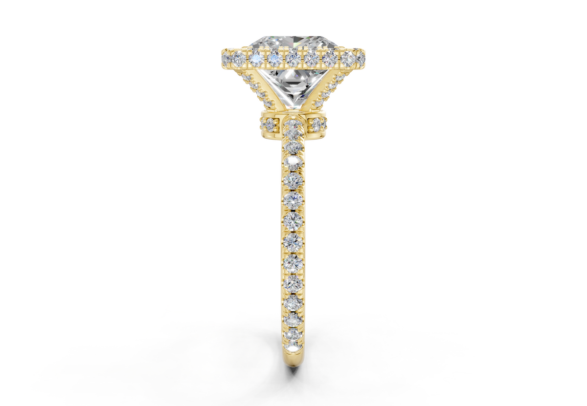 The Majestic Halo Engagement Ring