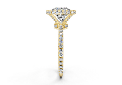 The Majestic Halo Engagement Ring