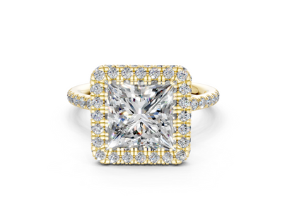 The Majestic Halo Engagement Ring