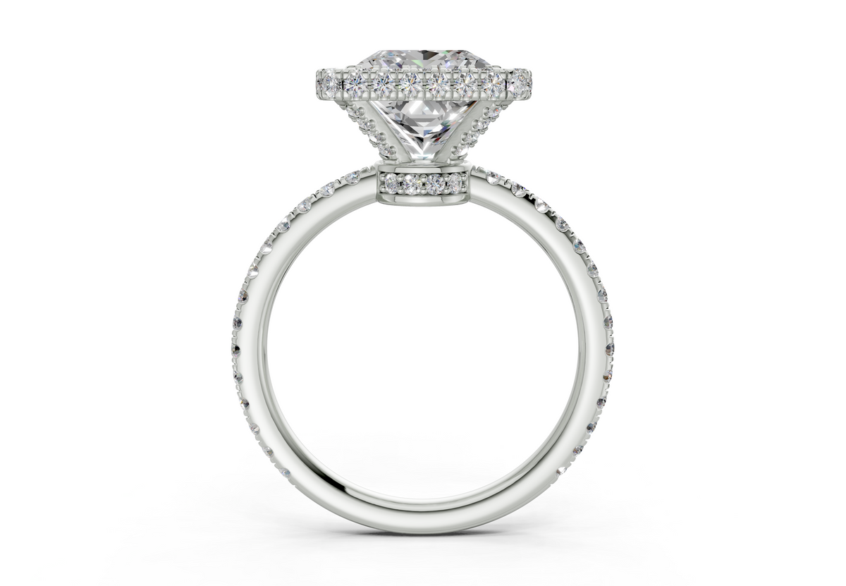 The Majestic Halo Engagement Ring