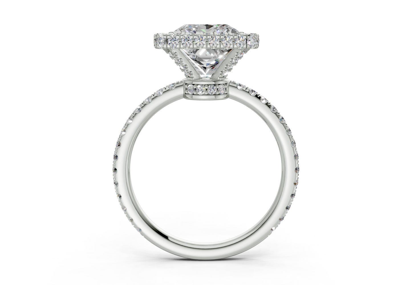The Majestic Halo Engagement Ring