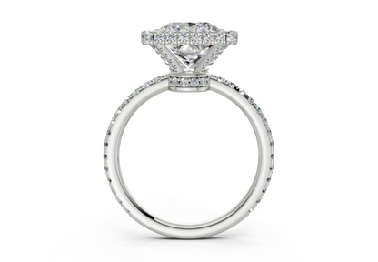 The Majestic Halo Engagement Ring