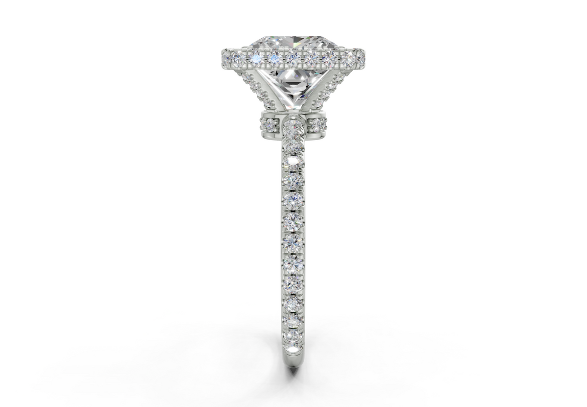 The Majestic Halo Engagement Ring