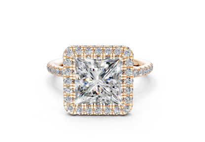 The Majestic Halo Engagement Ring