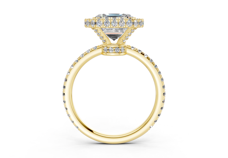 The Majestic Halo Engagement Ring