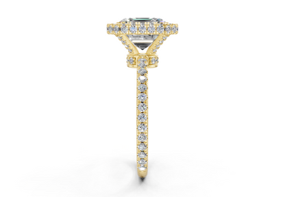 The Majestic Halo Engagement Ring