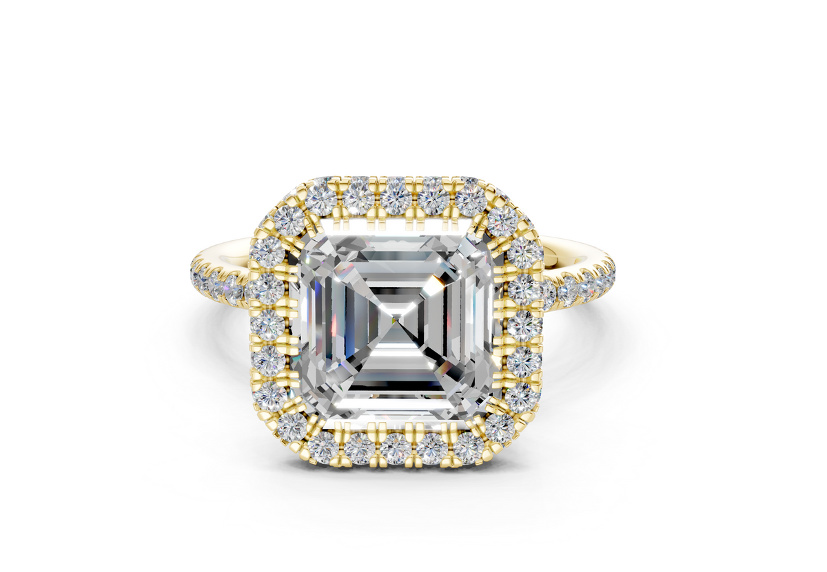 The Majestic Halo Engagement Ring