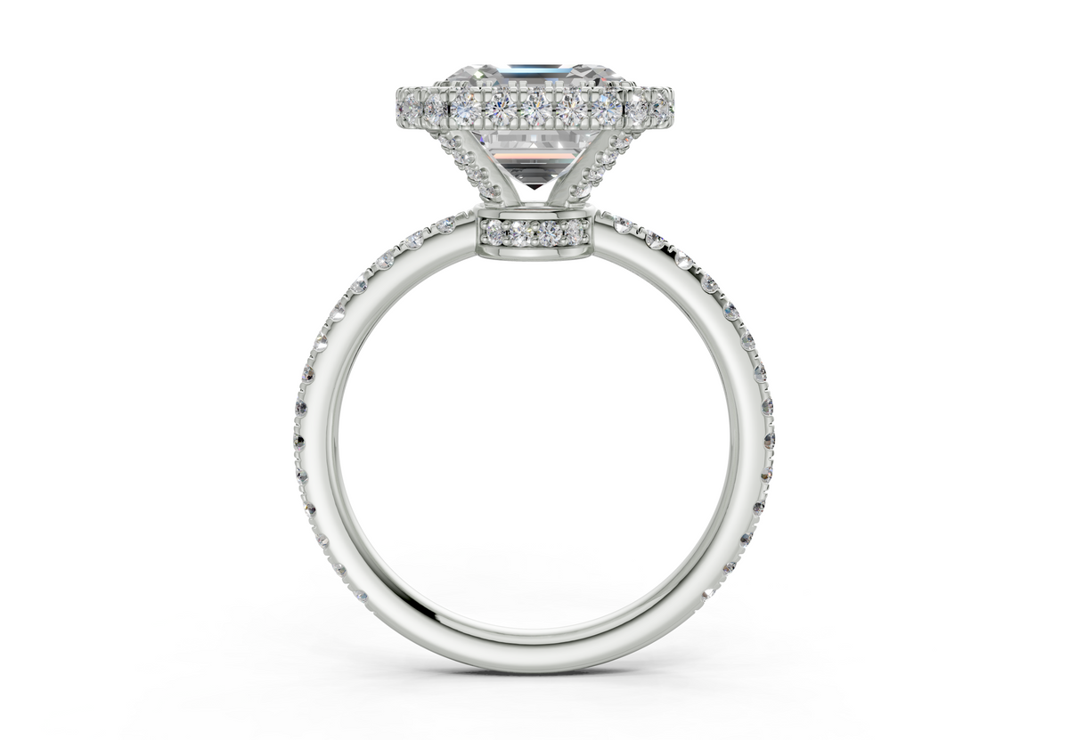 The Majestic Halo Engagement Ring