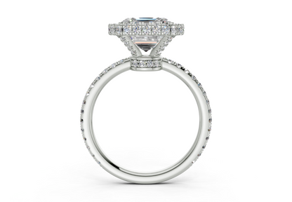 The Majestic Halo Engagement Ring