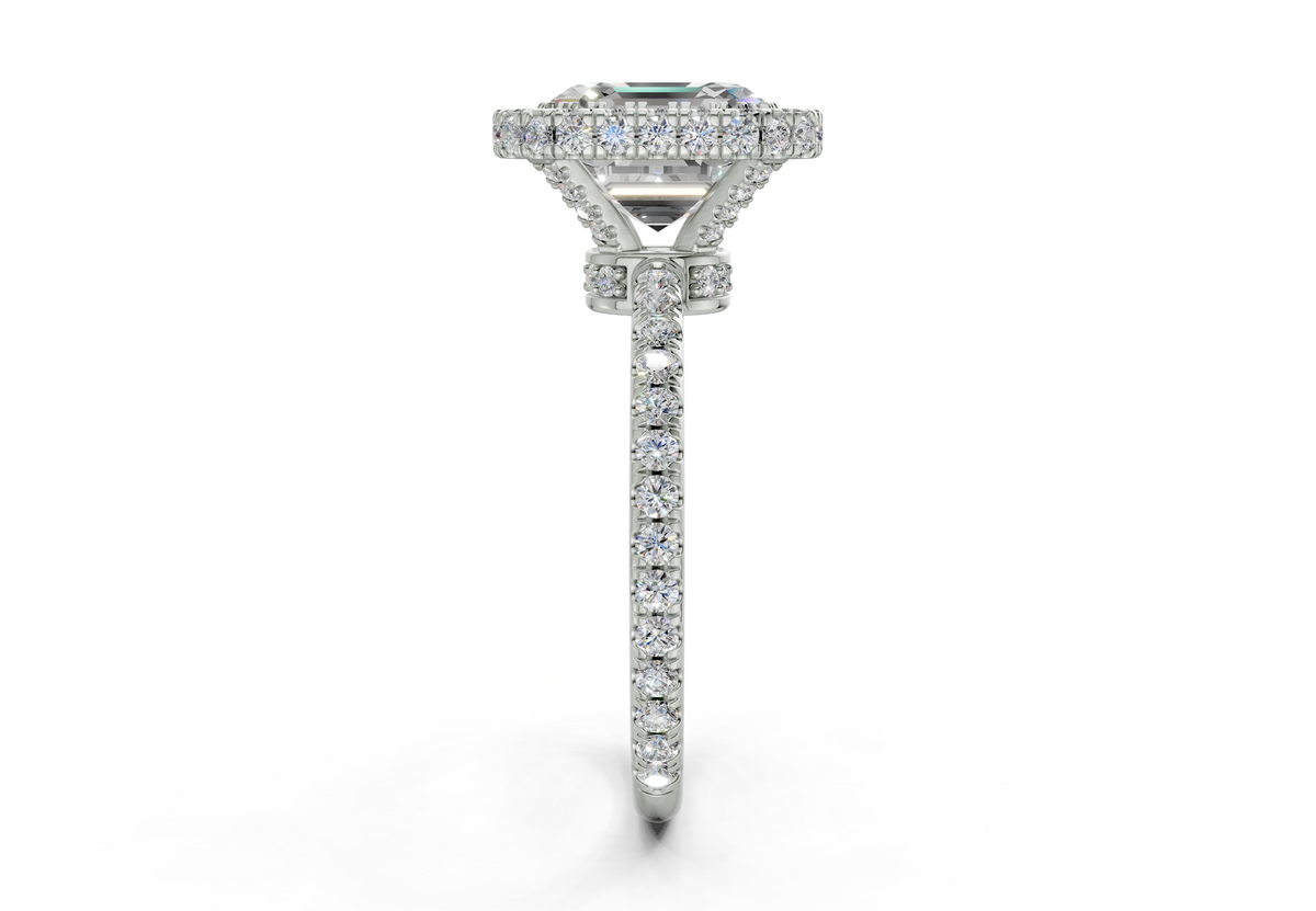 The Majestic Halo Engagement Ring