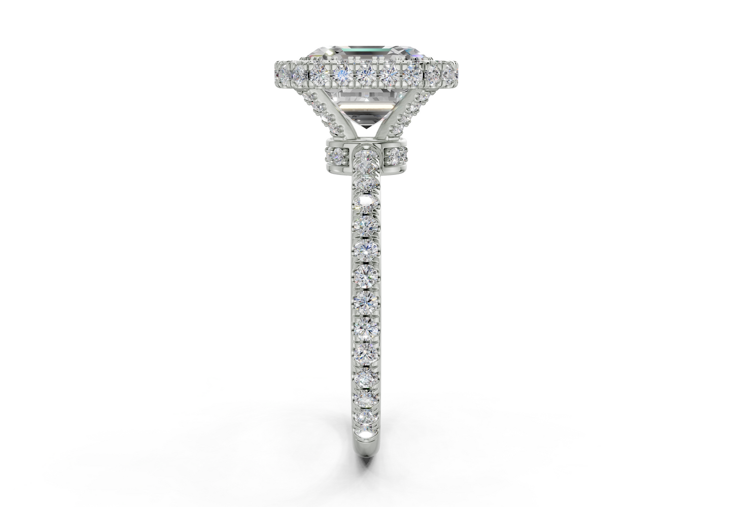 The Majestic Halo Engagement Ring