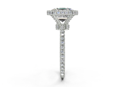 The Majestic Halo Engagement Ring