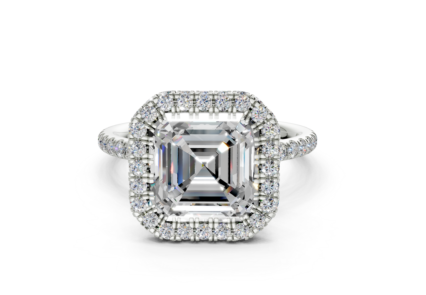 The Majestic Halo Engagement Ring