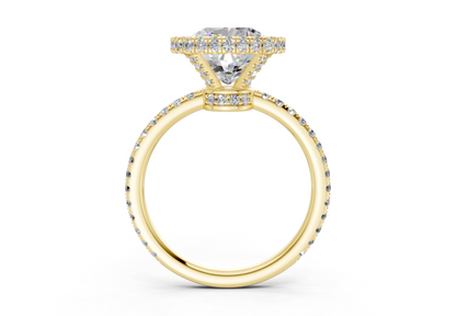 The Majestic Halo Engagement Ring
