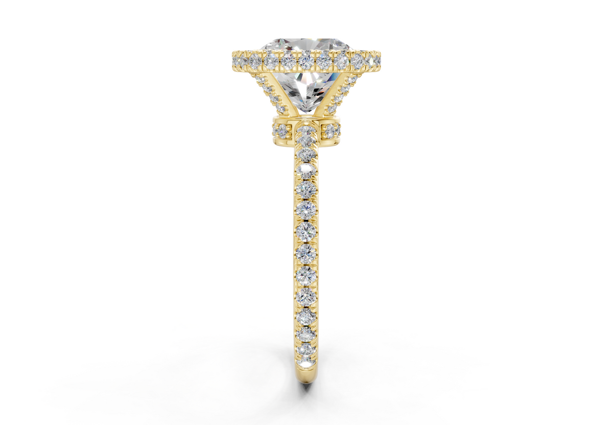 The Majestic Halo Engagement Ring
