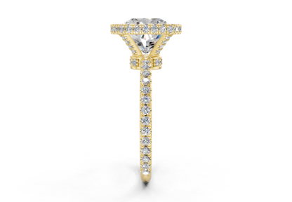 The Majestic Halo Engagement Ring