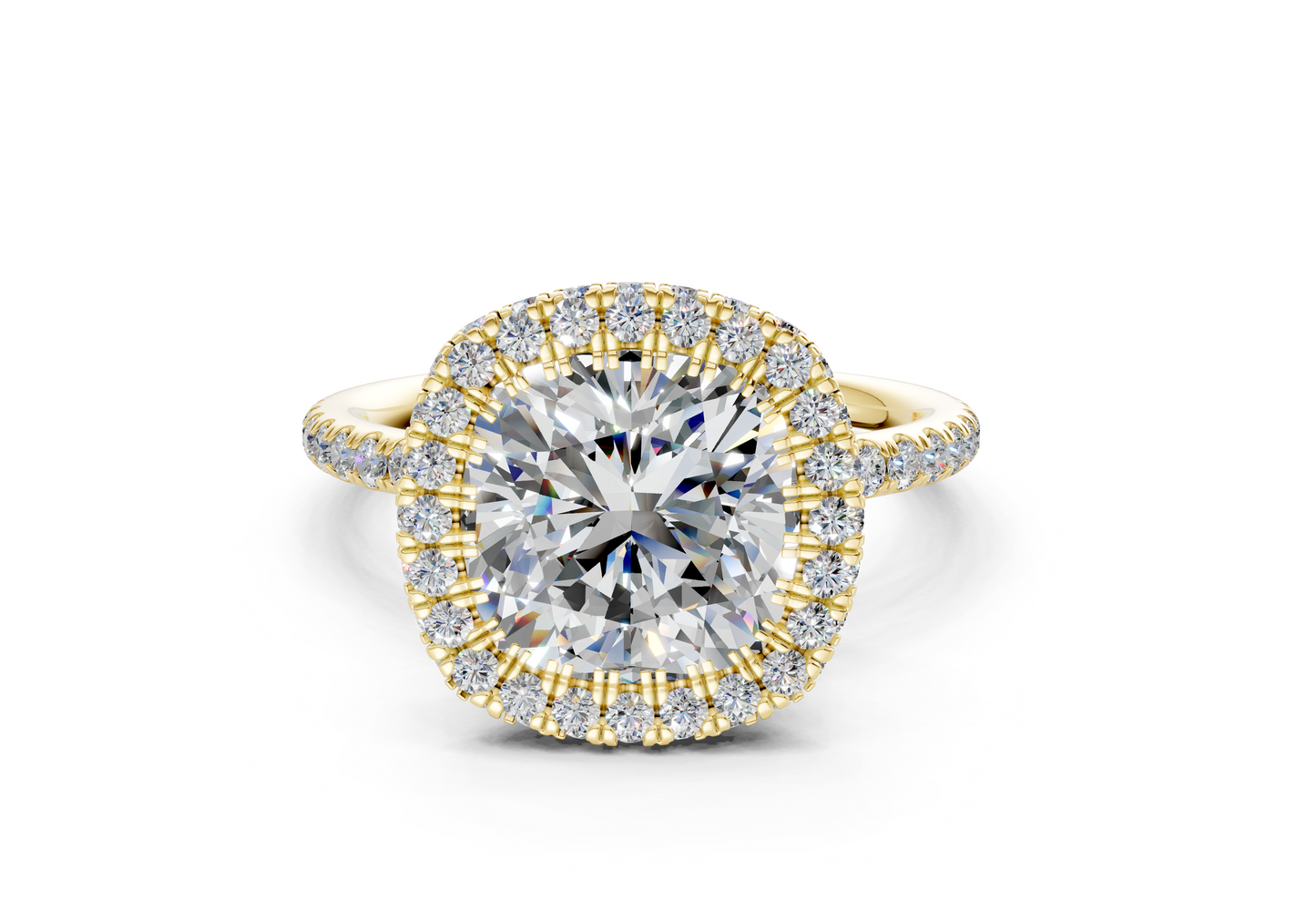The Majestic Halo Engagement Ring