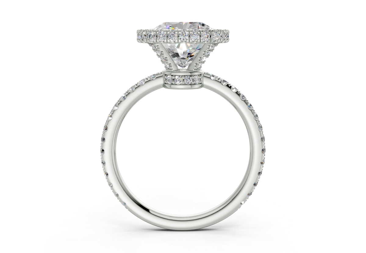 The Majestic Halo Engagement Ring