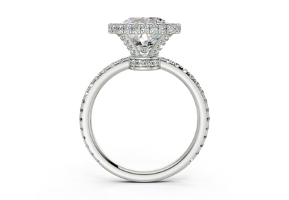 The Majestic Halo Engagement Ring