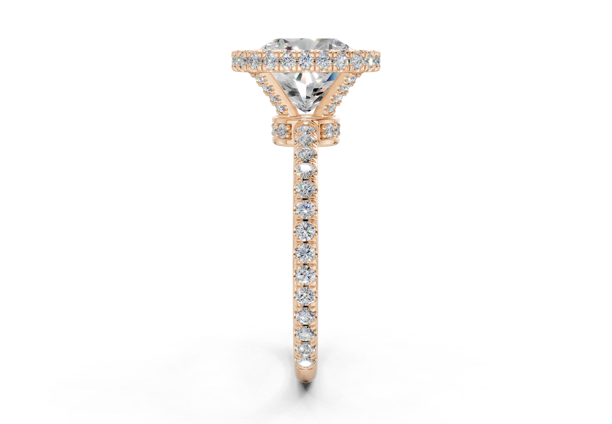 The Majestic Halo Engagement Ring