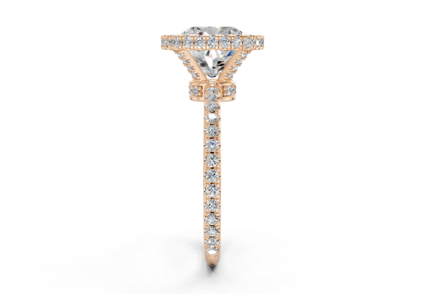 The Majestic Halo Engagement Ring