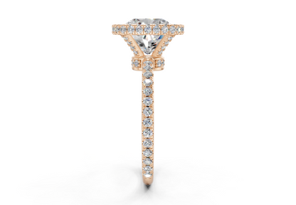 The Majestic Halo Engagement Ring
