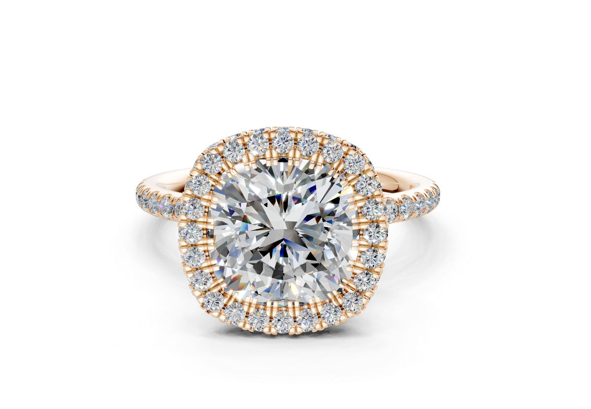 The Majestic Halo Engagement Ring