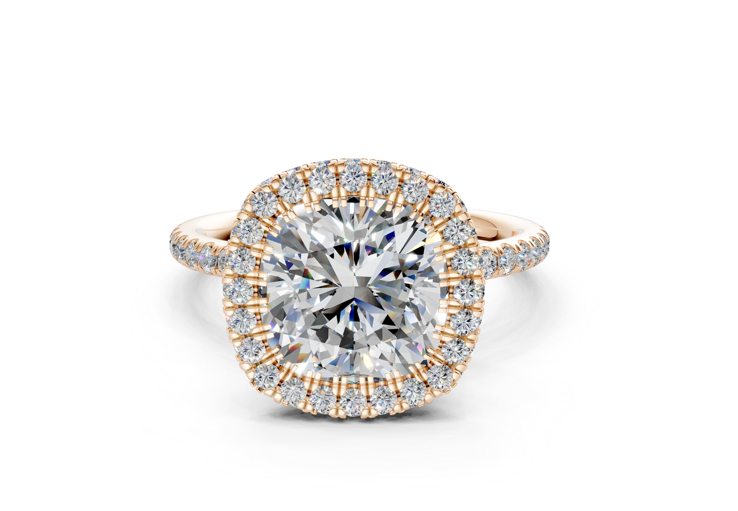 The Majestic Halo Engagement Ring
