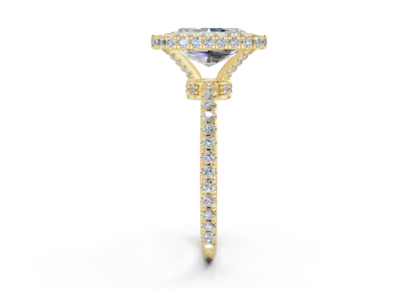 The Majestic Halo Engagement Ring