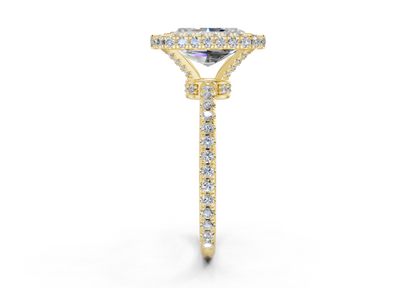 The Majestic Halo Engagement Ring