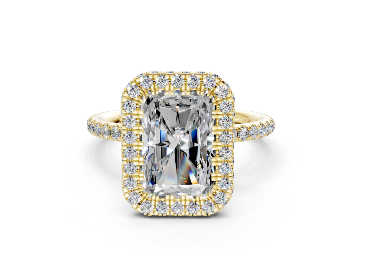 The Majestic Halo Engagement Ring