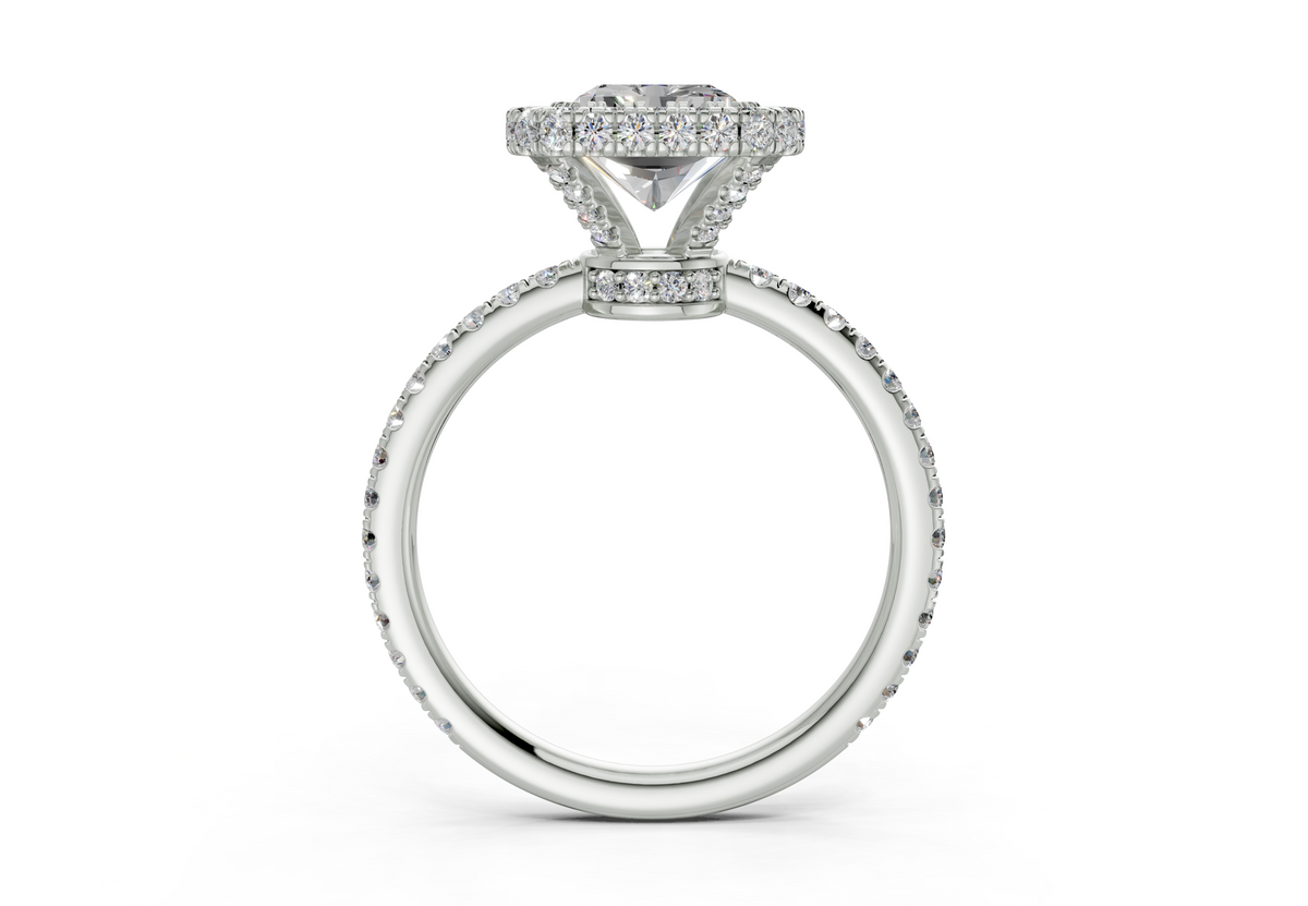 The Majestic Halo Engagement Ring