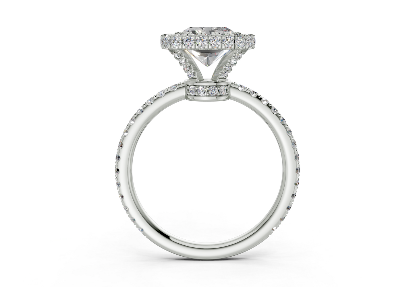 The Majestic Halo Engagement Ring