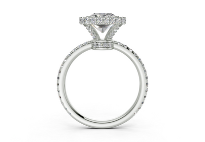 The Majestic Halo Engagement Ring