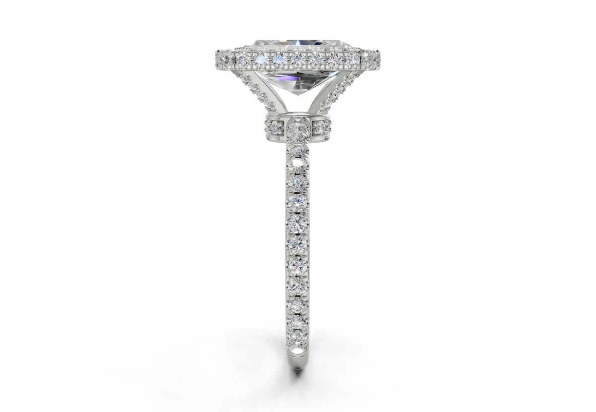 The Majestic Halo Engagement Ring