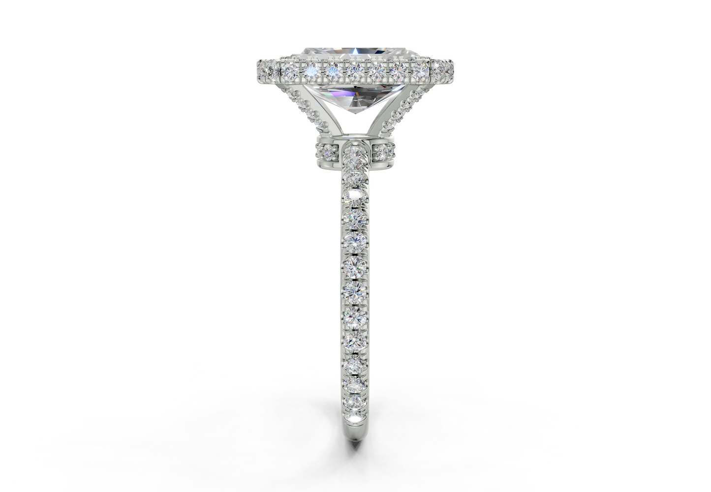 The Majestic Halo Engagement Ring