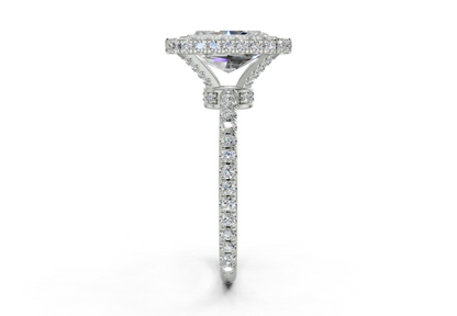 The Majestic Halo Engagement Ring