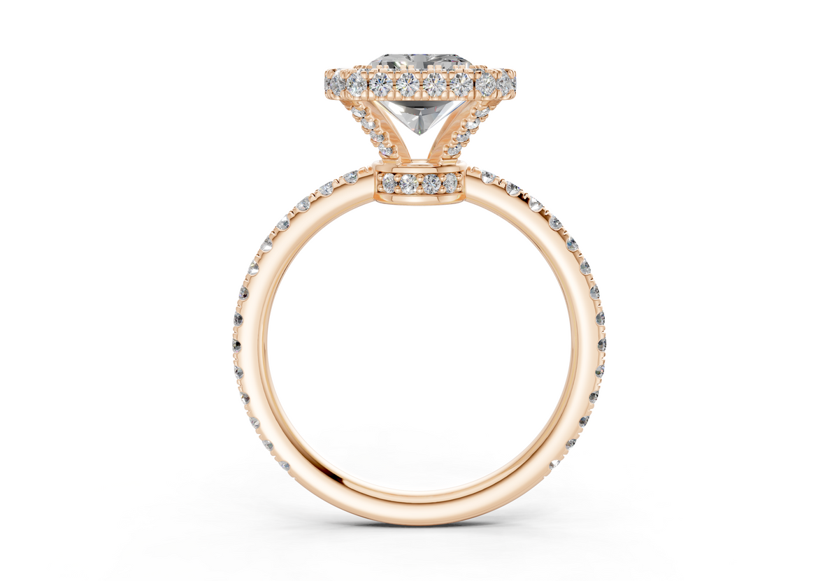 The Majestic Halo Engagement Ring