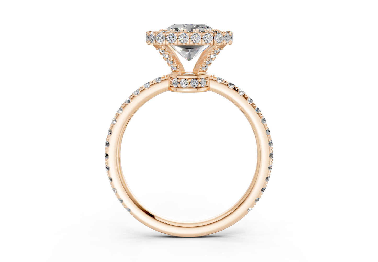 The Majestic Halo Engagement Ring
