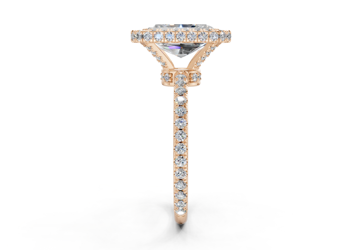 The Majestic Halo Engagement Ring